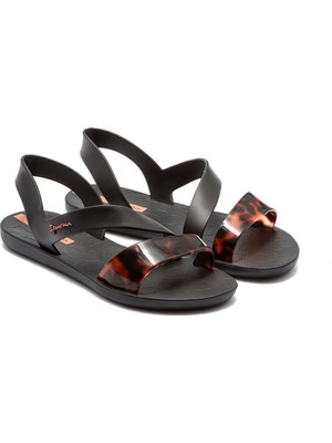 Ipanema Vibe Fem Kadın Sandalet Siyah-Leopar 35/42