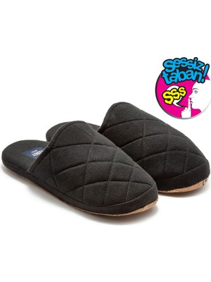 Twigy Bako Sessiz Taban Erkek Ev Terliği Siyah 40/45