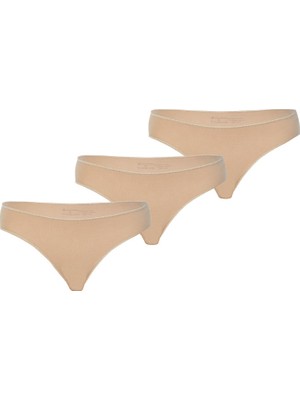 Blackspade Kadın Slip Külot 3'lü Paket Essential 1574 - Ten
