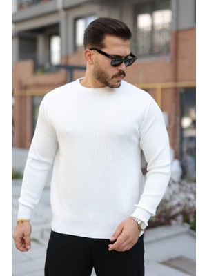 Erkek Selanik Örme Bisiklet Yaka Triko