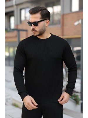 Erkek Selanik Örme Bisiklet Yaka Triko