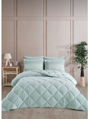 Bella Home Tek Kişilik Jakarlı Uyku Seti - Wellsoft Yorgan - 3 Parça - Pvc Orijinal Çantalı