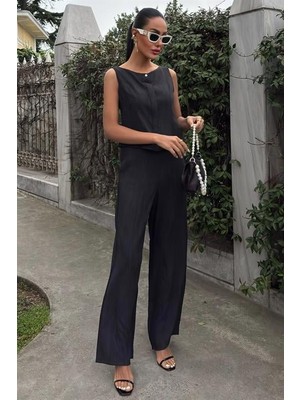 Sıfır Kollu Bluz Batik Desenli Pantolon Ikili Takım 10181-08