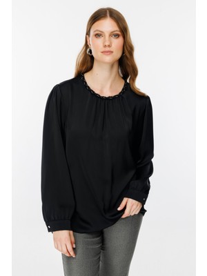 Ekol Kadın Minimalist Uzun Kol Bluz - Şık ve Rahat