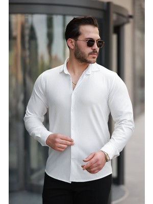 Erkek Fitilli Uzun Kollu Gömlek