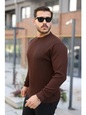 Erkek Selanik Örme Bisiklet Yaka Triko