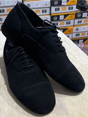 Suna Siyah Süet Erkek Için Dans Ayakkabısı