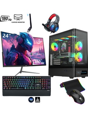İzoly Ragnarok i7 12700F 32GB DDR4 RAM 1TB NVMe SSD RTX3070 8GB 24" 180Hz 240MM SIVI SOĞUTMA Oyuncu Oem Seti