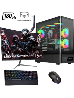 XGaming Eagle x Ryzen 7 3700X 16GB 512GB M.2 Nvme Rxt 4060 8gb 24" 165Hz Oyuncu Masaüstü Bilgisayarı