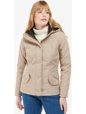 Barbour Kadın Millfire Quilt Kapitone Ceket BE34 Lt Trench