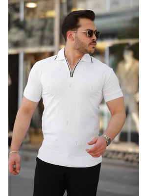 Erkek Yakalı Kısa Kollu T-Shirt