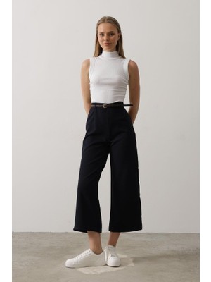 Kemer Pens Detaylı Pantolon - Lacivert