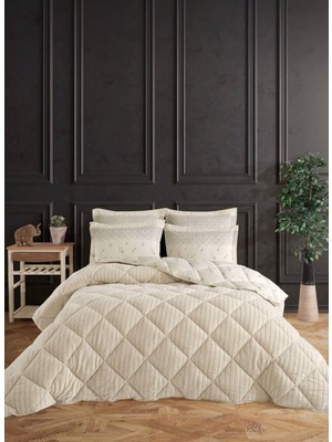 Bella Home Tek Kişilik Jakarlı Uyku Seti - Wellsoft Yorgan - 3 Parça - Pvc Orijinal Çantalı