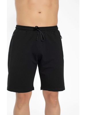 Crozwise Pamuklu Erkek Şort Siyah 3200