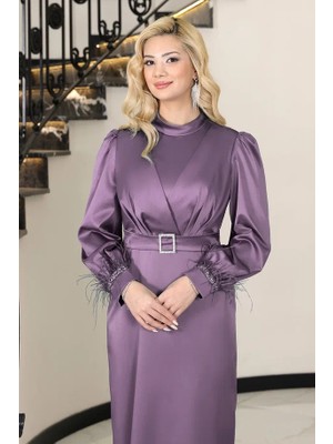 S7v7n Exclusive Abiye Saten Elbise