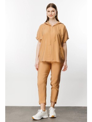 Ekol Kadın Crop Pantolon - Minimalist Günlük Stil - Hızlı Kargo