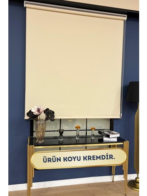 Volper Mekanik VP2504 İthal Mat Kalın Kumaşlı Stor Perde (Koyu Krem)