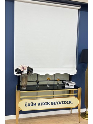 Volper Mekanik Vp1400 İthal Mat Kalın Kumaşlı Stor Perde Etek Dilimli (Kırık Beyaz )