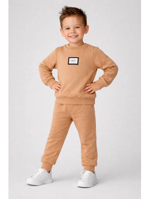 İklimix Erkek Çocuk %100 Pamuk 2 İp Bisiklet Yaka Eşofman Takımı