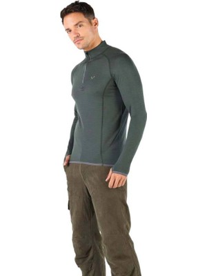 Woolona Halldor Yarım Fermuar Yün Erkek Sweatshirt