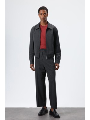 Antioch Füme Çizgili Mevsimlik Erkek Mont