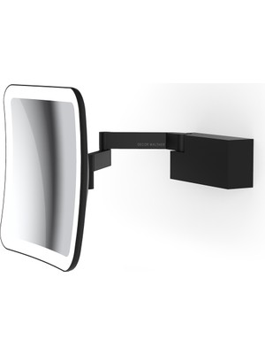 Decor Walther Ayna, Ledli, Kare, Çift Kollu, Hafızalı, IP44, 5x - Mat Siyah