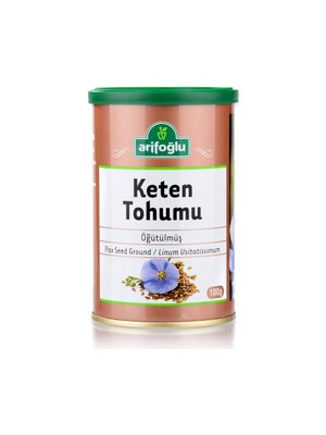 Arifoğlu Keten Tohumu Öğütülmüş 100 gr (Teneke Kutu)