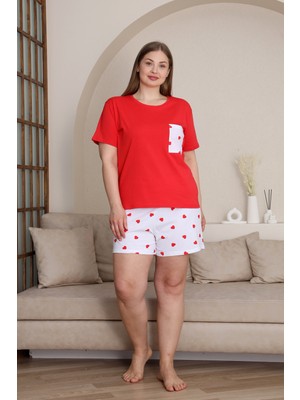 Morvarid Doğal Pamuklu 3’lü Kadın Pijama Takımı – Büyük Beden Rahatlığı