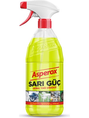 Asperox Sarı Güç Ultra Yağ Çözücü 1 Lt Sprey