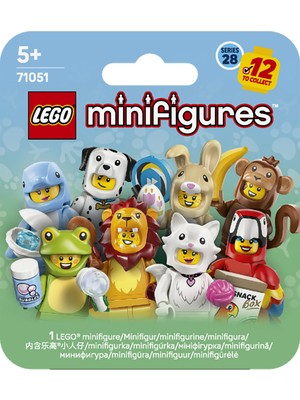 LEGO® Minifigures Hayvanlar Seri 28 - 5 Yaş ve Üzeri Çocuklar için Koleksiyonluk Küçük Hayvan Oyuncağı Yapım Seti (7 Parça)