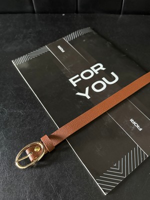 Fiori Gold Tokalı Ince Kemer, Pantolon Kemeri, Gömlek Kemeri, Ceket Kemeri, Elbise Kemeri Mi