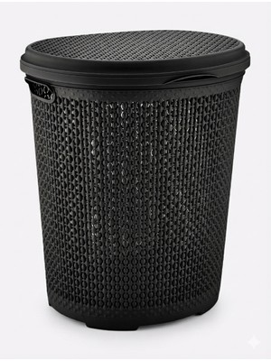 Girist Home Girsit Home 45 Lt Siyah Inci Kirli Çamaşır Sepeti