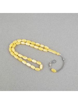 Lapisdo Beyrut Damla Alpaka Püsküllü Arpa Kesim 8X14MM Tebih