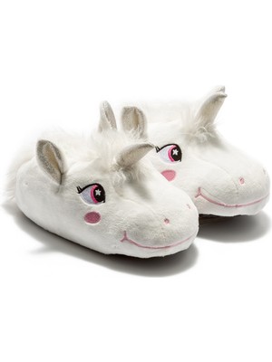 Twigy Pinky Çocuk Hayvanlı Panduf Beyaz 30/35