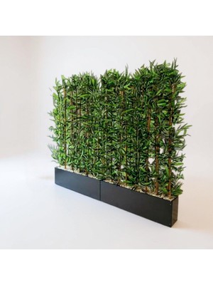 Erhan Flowers 110 cm Mdf Saksıda 100 cm 22 Adet Bambu Sperator