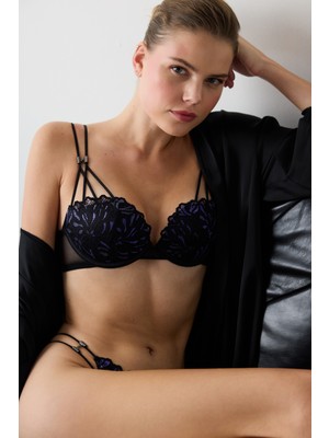 Penti Daphne Push Up Siyah Sütyen