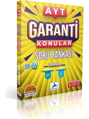 Paraf Yayınları AYT Garanti Konular Sayısal Soru Bankası Üniversite Hazırlık İçin 234 Sayfa