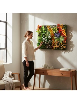 Erhan Flowers Yapay Çiçek Duvar Kaplama 40X60 cm