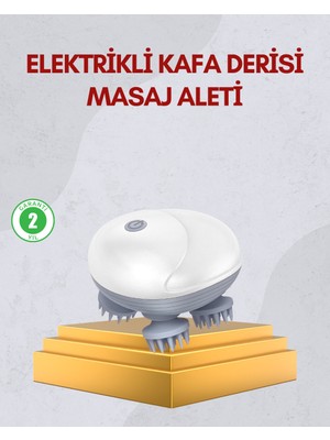 Kablosuz Kafa ve Vücut Masaj Aleti Taşınabilir Tasarım - KR0025-5MY5F5