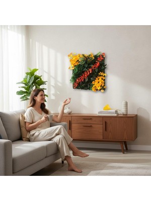 Erhan Flowers Yapay Çiçek Duvar Kaplama 40X60 cm