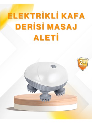 Şarjlı Kafa Masaj Aleti 3 Hız Ayarlı Derin Masaj - KR0025-5MY656