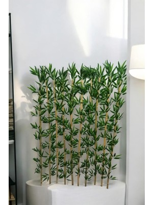 Yapay Yapraklı Bambu Çubukları 75 cm 10 Adet