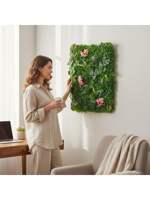 Erhan Flowers Yapay Çiçek Duvar Kaplama 40X60 cm