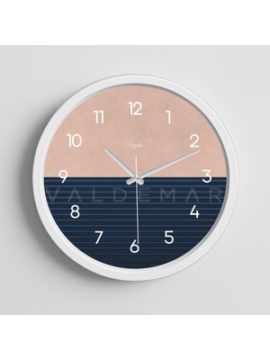 Valdemar Revello Modern Tasarım 40CM Sessiz Akar Mekanizma Salon ve Genç Odası Dekoratif Duvar Saati