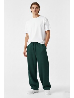 Wekame Erkek Baggy Oversize 3 Iplik Bol Paça Mevsimlik Eşofman