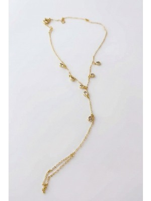 Pukka Accessories Kadın Çelik Minimal Zarif Damla Detaylı Şahmeran Bileklik - Kadın Şahmeran