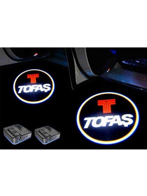 Sm Motors Tofaş Araçları Için Pilli Yapıştırmalı / Esafe Sensörlü Kapı Altı Led Logo / Projektör
