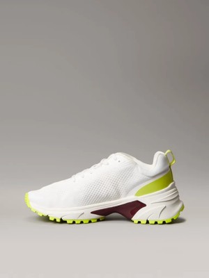 Calvin Klein Kadın Beyaz Calvin Klein Hıke Runner Mg Tech Knıt Beyaz Kadın Günlük Spor Ayakkabı