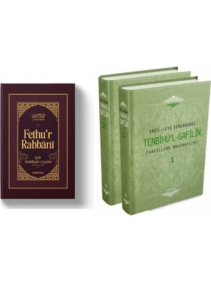 Semerkand Yayınları Sohbet Kitaplığı - Fethu'r Rabbânî ve Tenbihül Gafilin | 2 Kitap