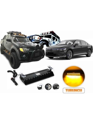 Sm Motors Off Road Araçları Için Led Modül Vantuzlu S12 Power Led Turuncu